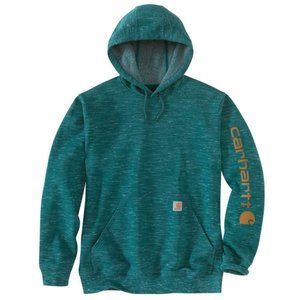 Carhartt Teal and Orange Men's Sweater
